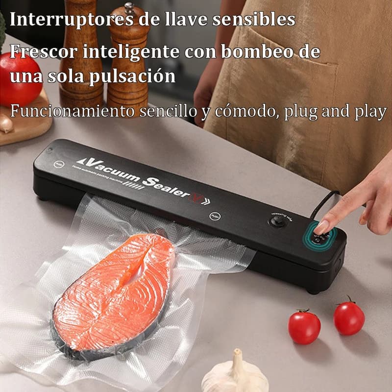 Microdata Vacuum packaging machine 220V/110V, 10 free vacuum bags, household food vacuum sealing machine, kitchen plastic sealing machine