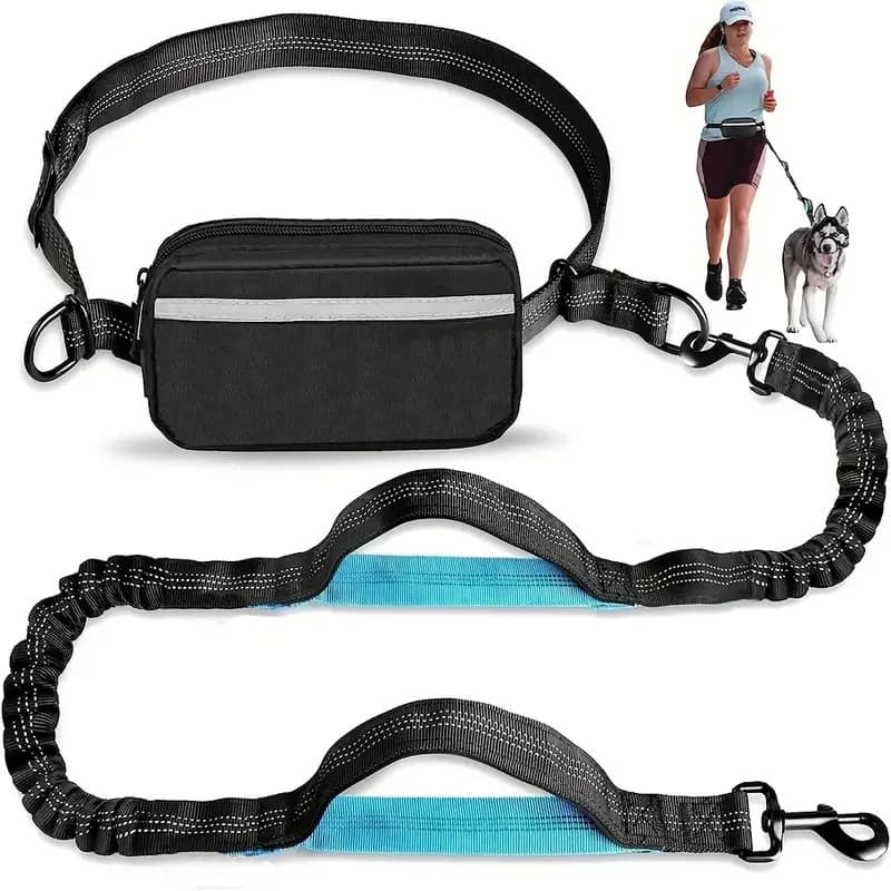 Stay Hands-Free &amp; Safe with Our Adjustable Dog Running Leash - Perfect for Medium &amp; Large Dogs